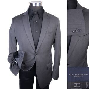 Banana Republic Modern Fit Sport-coat 40R Lanificio Wool Suit Jacket Two Button